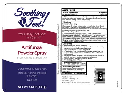 Carton (Soothing Feet  Antifungal Miconazole Powder Spray Aluminum 50 145sf)